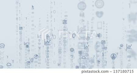 Futuristic CG illustration of cyberspace and digital technology concept Futuristic CG illustration of cyberspace and digital technology concept 137180715