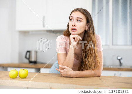 Portrait of a upset young woman Portrait of a upset young woman 137181281