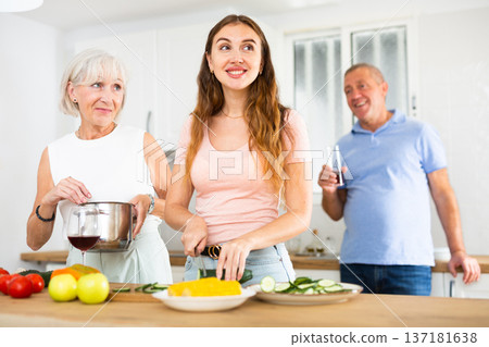 In the kitchen In the kitchen 137181638