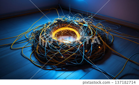 bomb with burning fuse, electricity, 3d rendering 137182714