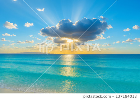 美麗的大海和陽光 美麗的大海和陽光 137184018