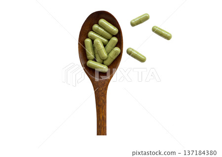 herbal pills health care for sick arrangement flat lay style  137184380