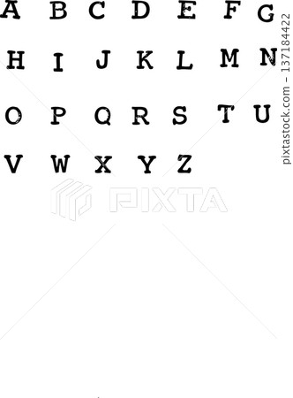 用印章製作的字母表 用印章製作的字母表 137184422