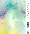 Colorful smeared pictures drawn with acrylic markers 2 137184670