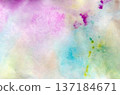 Colorful smeared pictures drawn with acrylic markers 2 137184671