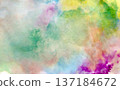 Colorful smeared pictures drawn with acrylic markers 2 137184672
