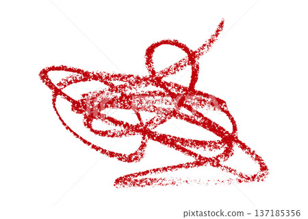 red pencil strokes isolated on transparent background red pencil strokes isolated on transparent background 137185356