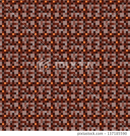 Earthy Terracotta Pixel Mosaic Textile Pattern Earthy Terracotta Pixel Mosaic Textile Pattern 137185590
