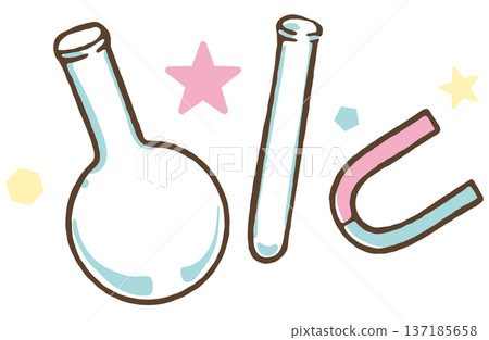 科學實驗中使用的物品示意圖 137185658