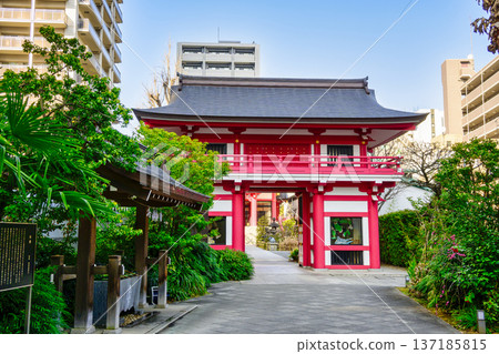 東京新宿區鳴古天神社，風雷神門 137185815