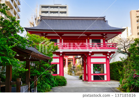 東京新宿區鳴古天神社,風雷神門 東京新宿區鳴古天神社,風雷神門 137185816
