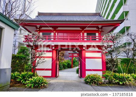 東京新宿區鳴古天神社，風雷神門 137185818