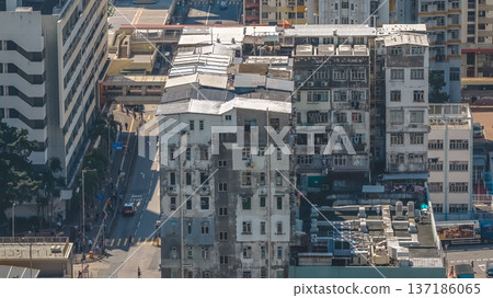Perspective Captures Busy Sham Shui Po Traffic Flow Feb 13 2026 Perspective Captures Busy Sham Shui Po Traffic Flow Feb 13 2026 137186065