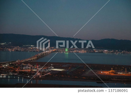 Nov 29 2025 Airplane Taking Off at KIX During Twilight 137186091