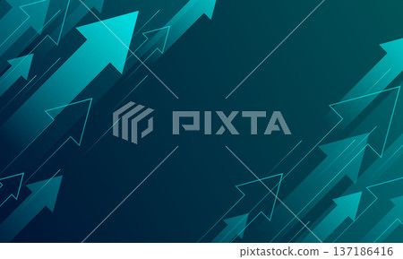 Rising Arrow Background 137186416