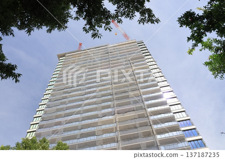 埼玉市浦和站西出口重建大樓施工現場 137187235