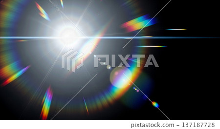 bright lens flare light effect rainbow spectrum star burst sun ray flash glare abstract black background energy beam glow spark bright lens flare light effect rainbow spectrum star burst sun ray flash glare abstract black background energy beam glow spark 137187728