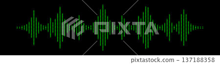 Audio waveform/sound waveform Audio waveform/sound waveform 137188358