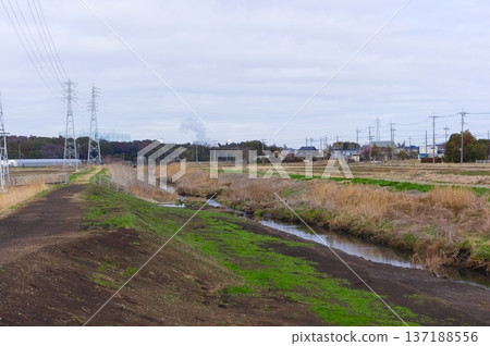 2026年2月，千葉縣柏市大場川附近陰天 137188556