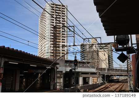 Scenery of Musashi-Urawa Station on the JR Musashino Line Scenery of Musashi-Urawa Station on the JR Musashino Line 137189149