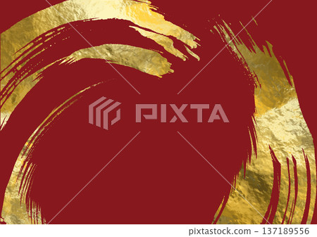 Vector Red and Gold Design Template Vector Red and Gold Design Template 137189556