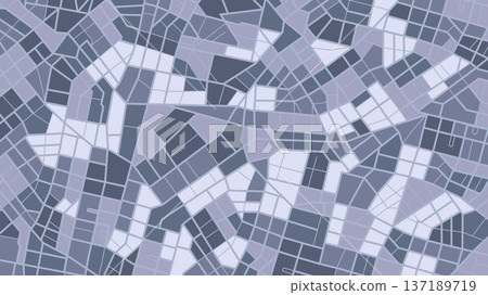 Close-up of a city street map. Geography distance plan. Various sizes and shapes. The street map. Flat vector illustration Close-up of a city street map. Geography distance plan. Various sizes and shapes. The street map. Flat vector illustration 137189719