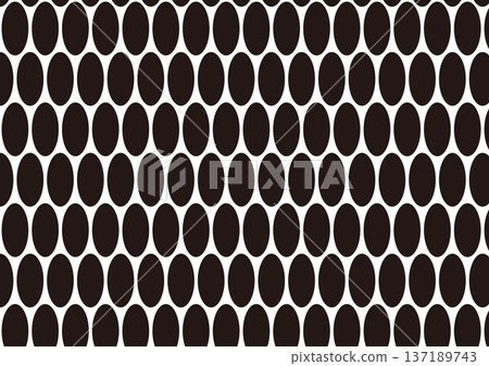 Modern oval pattern vector illustration, black on white Modern oval pattern vector illustration, black on white 137189743