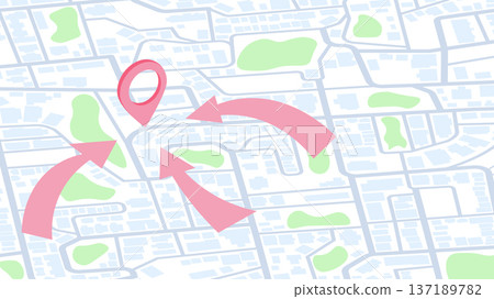We have moved new office icon location. Address move change location announcement business home map. New pin location. Vector illustration 137189782