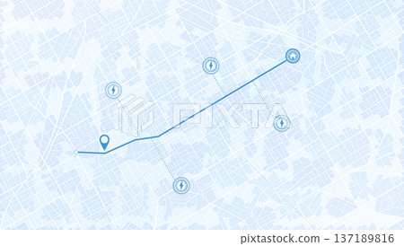Flexible charging solutions, public and home charging for electric vehicles. Public charging stations available along route. Select the most convenient route to drive back home. Vector illustration Flexible charging solutions, public and home charging for electric vehicles. Public charging stations available along route. Select the most convenient route to drive back home. Vector illustration 137189816