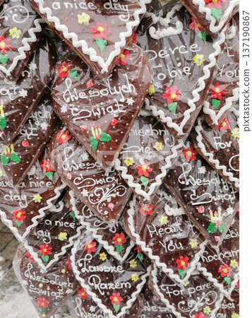 gingerbread texture as very nice gourmet background 137190867