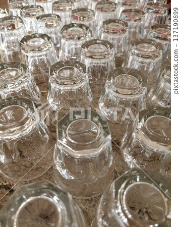 empty glassware as nice background empty glassware as nice background 137190899