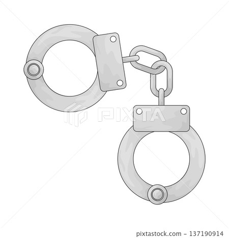 Illustration of Handcuffs Illustration of Handcuffs 137190914
