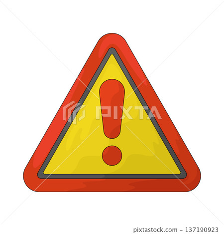 Illustration of Warning sign 137190923