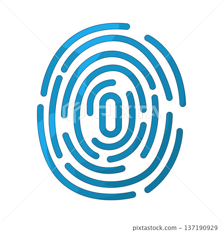 Illustration of Fingerprint Illustration of Fingerprint 137190929