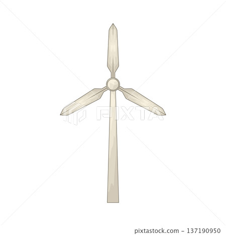 Illustration of Wind Turbine 137190950