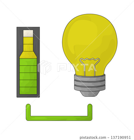Illustration of Eco Light Bulb 137190951