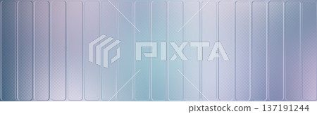 Abstract pastel glass panel background with vertical rounded transparent frames Abstract pastel glass panel background with vertical rounded transparent frames 137191244