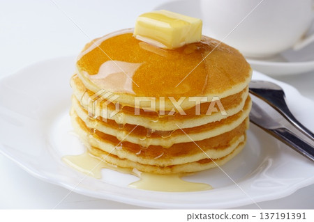 Pancakes and honey Pancakes and honey 137191391