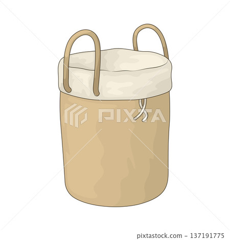 Illustration of Laundry bag Illustration of Laundry bag 137191775