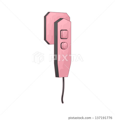 Illustration of Handheld steam iron Illustration of Handheld steam iron 137191776