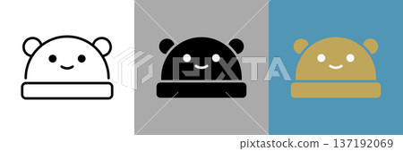 bear hat icon bear hat icon 137192069