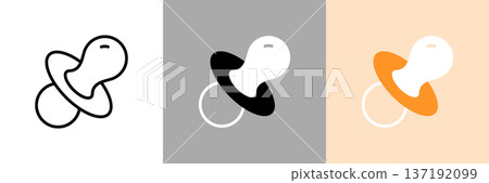 安撫奶嘴圖標 137192099