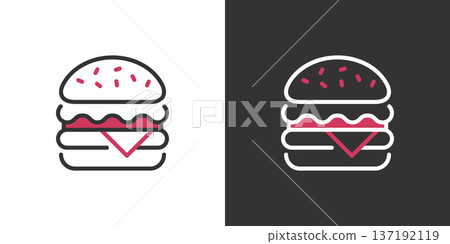 漢堡圖標 137192119