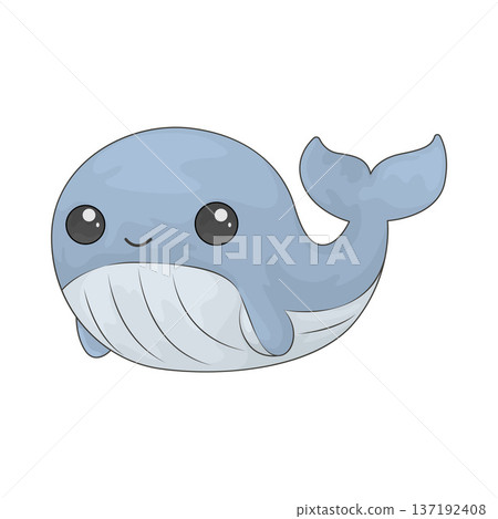 Illustration of Cute whale Illustration of Cute whale 137192408