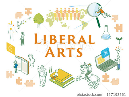 博雅教育影像插畫 137192561