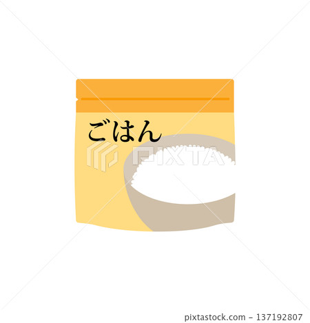 緊急食品範例:白米飯 緊急食品範例:白米飯 137192807