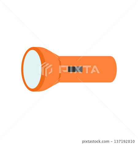 Orange flashlight 137192810