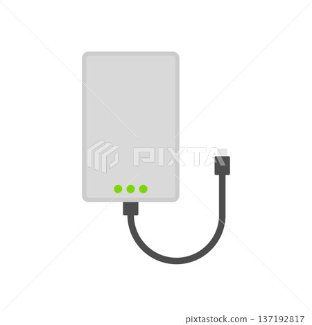 Simple and flat mobile battery illustration Simple and flat mobile battery illustration 137192817