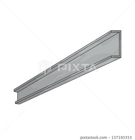 Illustration of Steel Beam Illustration of Steel Beam 137193353