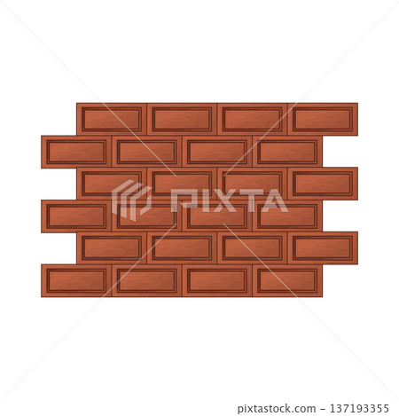 Illustration of Brick Wall Illustration of Brick Wall 137193355